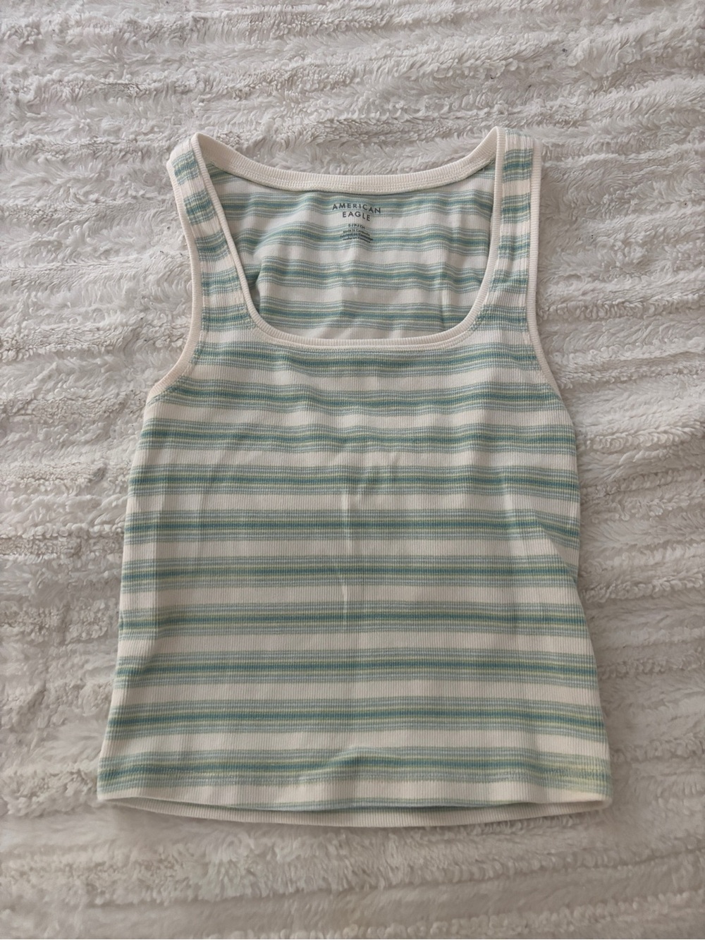 Striped Tank Top Square Neck